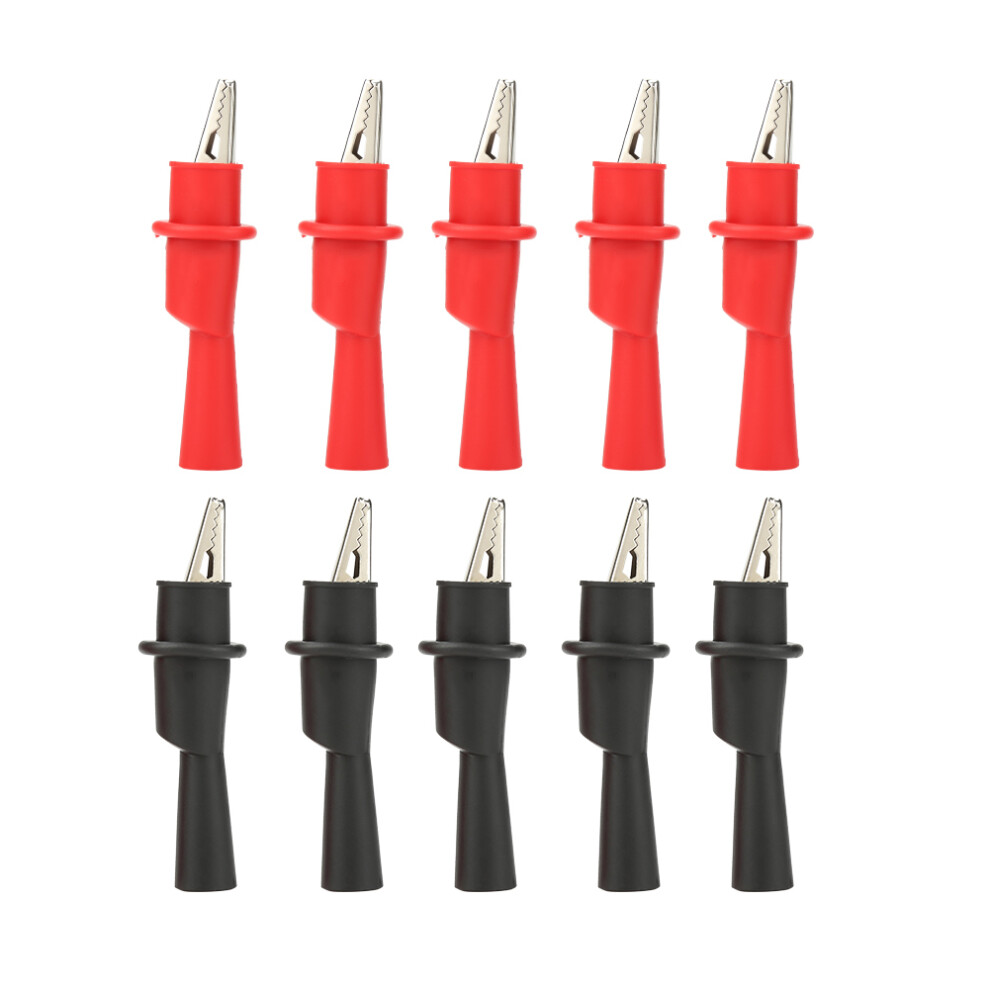 P2008 10PCS Insulation Metal Crocodile Clips