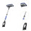 Removable Ice Scraper with Rotating Head - Non-Scratch Snow Removal Tool for Windshield, Automotive Use, Blue 4