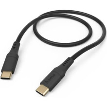 HAMA Rugalmas USB-C töltő/adatkábel - 1,5 m fekete