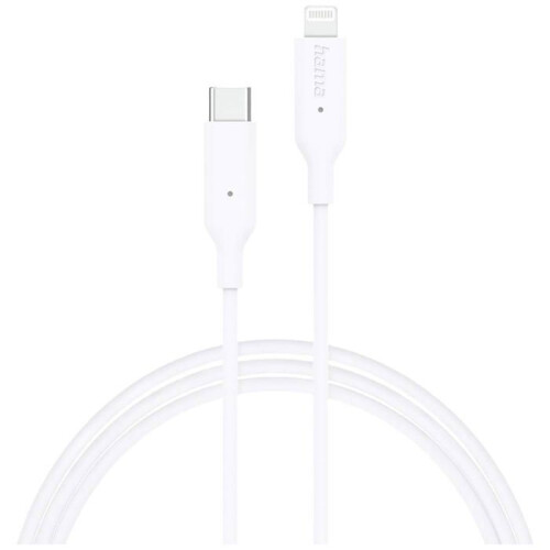 Hama HAMA Töltő/Adatkábel MFI USB-C - Lightning 1m fehér 2
