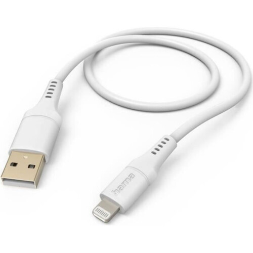 Hama HAMA Töltő/Adatkábel Rugalmas USB-A - Lightning 1.5m Fehér