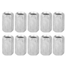 10pcs M8 Long Rod Nut Hex Hexagonal Sleeve Nut