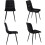Mesa de sala de jantar - MUVOE - Retangular - 4 cadeiras - Preto - Moderno 6