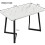 Mesa de sala de jantar - MUVOE - Retangular - 4 cadeiras - Preto - Moderno 4
