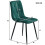 Mesa de sala de jantar - Conjunto 117x68 cm - 4 cadeiras - Veludo - Retangular 4