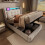 Cama 90x200 - MUVOE - Cabecero LED - Cargador USB - Beige - Algodón 6