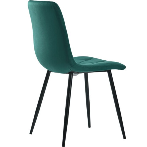 Mesa de sala de jantar - Conjunto 117x68 cm - 4 cadeiras - Veludo - Retangular 2