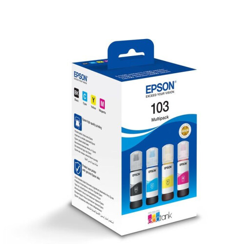Epson EPSON 103 EcoTank multipakke blæk 4 farver (4 x 65 ml)