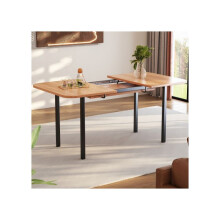 Eettafel - MUVOE - Uittrekbaar - 120-160 cm - 4-6 personen - Massief hout