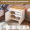 Commode - MUVOE - Buffet Brillant - 2 Portes - 3 Tiroirs - Éclairage LED 6