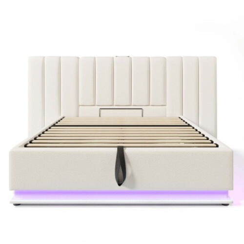 Lit - MUVOE - 180 x 200 - Acolchado - LED con control de app - Carga USB-C 2