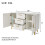 Commodes - MUVOE - 2 deuren - 3 lades - Verstelbare planken - Wit 2