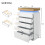 Commode - MUVOE - 6 Tiroirs - Éclairage LED - Brillant - 115 x 73 x 39 cm 2