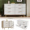 Commode - MUVOE - 6 lades - Wit - Metaal - Modern en elegant ontwerp 2