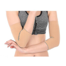 2 Pairs Full Forearm Tattoo Cover Up Band Compression Sleeves Sun Protection Men Women,Skin Color