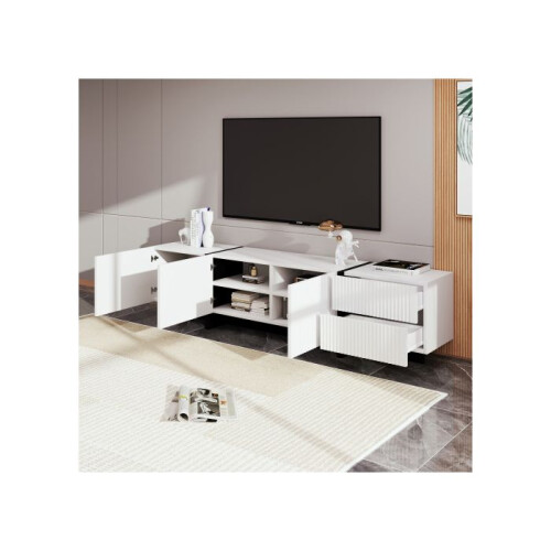 Armadio TV - MUVOE - 190 cm - 3 porte - 2 cassetti - MDF e PB 2