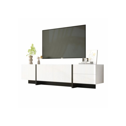 Armadio TV - MUVOE - 190 cm - 3 porte - 2 cassetti - MDF e PB