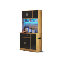 100x40x180 cm, monitoiminen buffet LED-valaistuksella ja kaukosäätimellä, laatikot