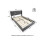 Lit - MUVOE - 140x190 cm - Velluto grigio - Rete a doghe - 2 posti 5