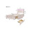 Lit 90x200 cm - MUVOE - Rembourré - Éclairage LED - 2 tiroirs - Beige 6