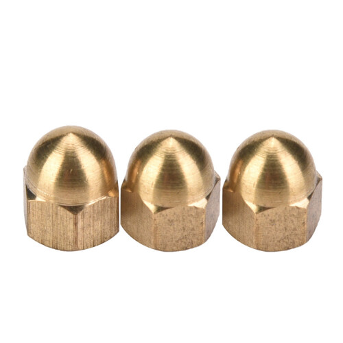 Brass Acorn Nut Kit Dome Head Cap Hex Nuts Set 1
