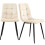 Mesa de jantar - MUVOE - 117 cm - 4 cadeiras - Veludo bege - Retangular 6