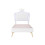 Lit d'enfant - MUVOE - 90 x 200 cm - Cuir PU blanc - Éclairage LED - Design coquillage 6