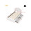 Lit - MUVOE - 90x200 cm - Beige chiaro - Imbottito con cassetti - Design elegante 4