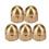 Brass Acorn Nut Kit Dome Head Cap Hex Nuts Set 3