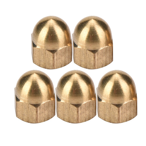 Brass Acorn Nut Kit Dome Head Cap Hex Nuts Set 2