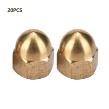 Brass Acorn Nut Kit Dome Head Cap Hex Nuts Set