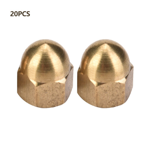 Brass Acorn Nut Kit Dome Head Cap Hex Nuts Set