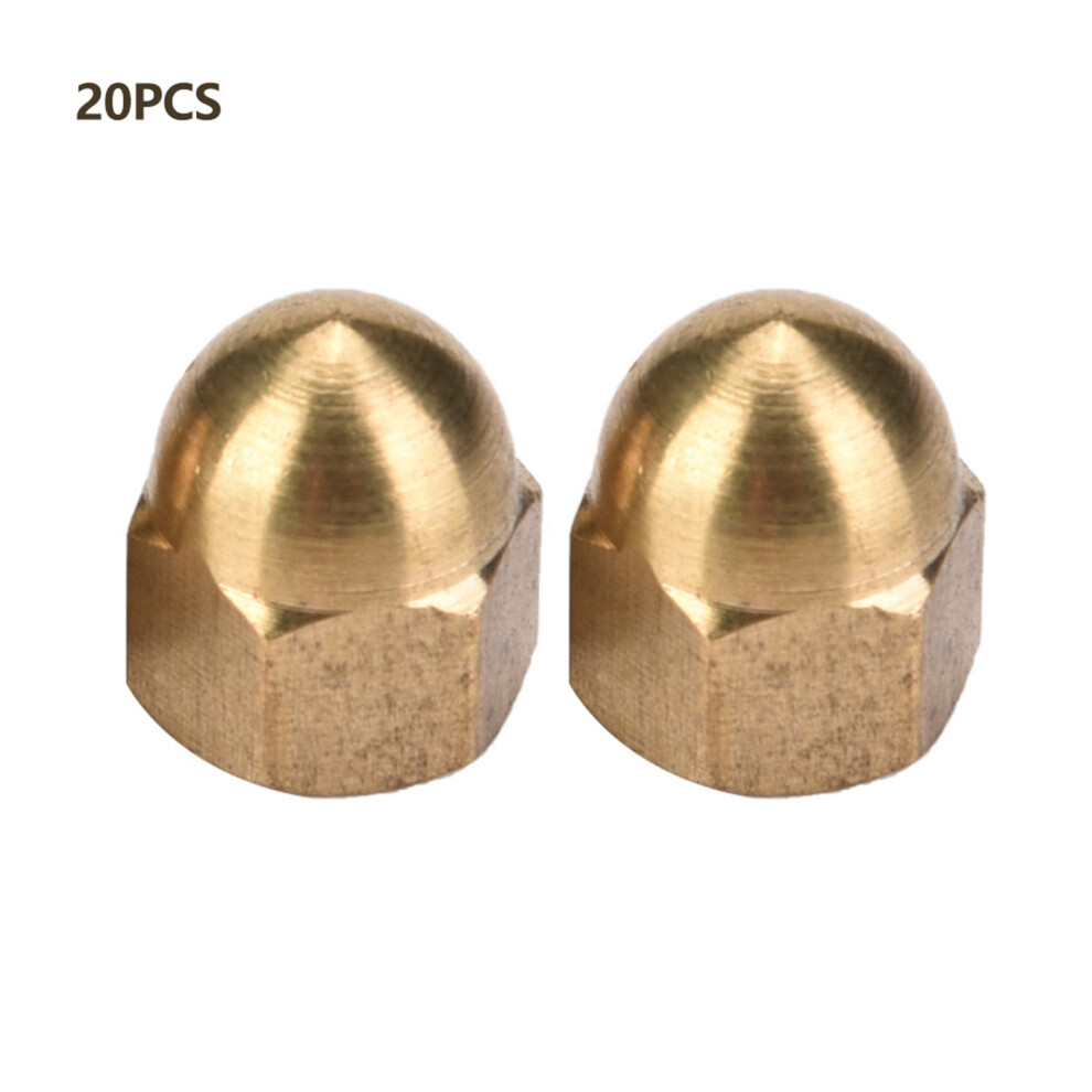 Brass Acorn Nut Kit Dome Head Cap Hex Nuts Set