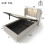 Lit simple - MUVOE - 90x200 - Liseuse intégrée - Recharge USB - Design en lin gris 2