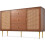 Commode - Noyer - 2 portes - 3 tiroirs - Style vintage - Réglable 5