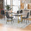 Mesa de sala de jantar - MUVOE - 117 cm - 4 cadeiras - Retangular - Moderna 1