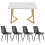 Mesa de sala de jantar - MUVOE - 117 cm - 4 cadeiras - Retangular - Moderna 3
