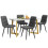Mesa de sala de jantar - MUVOE - 117 cm - 4 cadeiras - Retangular - Moderna 2