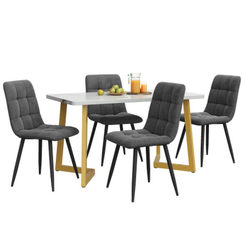 Mesa de sala de jantar - MUVOE - 117 cm - 4 cadeiras - Retangular - Moderna 1