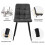 Mesa de sala de jantar - MUVOE - 117 cm - 4 cadeiras - Retangular - Moderna 4