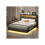 Lit - MUVOE - 140x200 cm - Prise USB - Éclairage LED - Tête de lit réversible 3