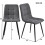 Mesa de jantar - MUVOE - 117 cm - 4 cadeiras - Cinza escuro - Retangular 4