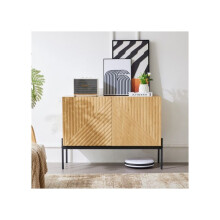 Buffet - MUVOE - 2 Ovet - Metalli - Nykytaide - Mitat 100x40x75 cm
