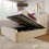 Letto - MUVOE - 140x200 cm - Imbottito - USB Type-C - Beige 1