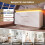 Commode - MUVOE - 81 x 140 x 39 cm - Éclairage LED - 3 tiroirs - Blanc brillant 6
