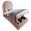 Lit semplice - MUVOE - 90 x 200 cm - Rosa - Velluto - Con storage idraulico 6