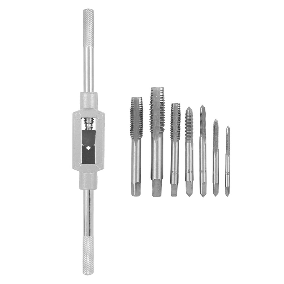 8PCS M3-M12 Tap Wrench Drill Set Hand Tapping