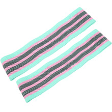 2Pcs Mint Green Resistance Loop Bands, 38cm Elastic Workout Straps