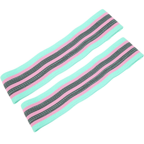 2Pcs Mint Green Resistance Loop Bands, 38cm Elastic Workout Straps