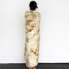 Giant Burritos Tortilla Decke 180cm Plüsch Kuscheliges Food Wrap für Kinder & Erwachsene
